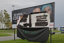 Vandalizados vários cartazes do Chega em Lisboa