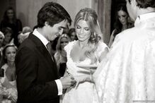 Pimpinha Jardim e Francisco Spínola no dia do casamento