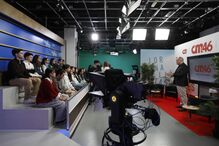 Carlos Rodrigues, diretor-geral editorial, no arranque da 'Redação Aberta'