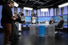 Cristiano Ronaldo visita redação e estúdios da Medialivre