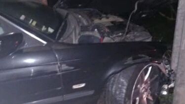 Carro despista-se na estrada municipal 522 na Guarda 