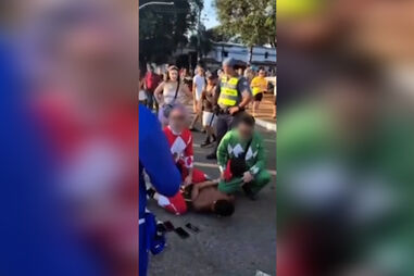 Polícias de São Paulo disfarçam-se de super-heróis para apanhar criminosos no Carnaval