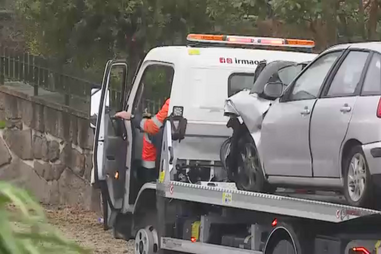 Quatro feridos em colisão entre carro e ligeiro de mercadorias na EN108 em Gondomar