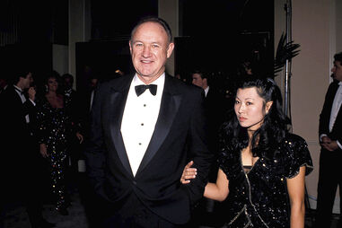 Gene Hackman com a mulher