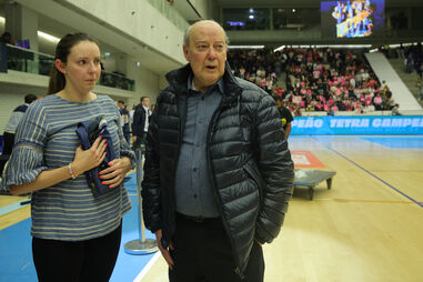 Joana Pinto da Costa com o pai, Jorge Nuno Pinto da Costa