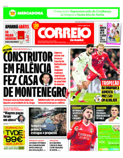 Capa de sexta-feira, 21 de março de 2025