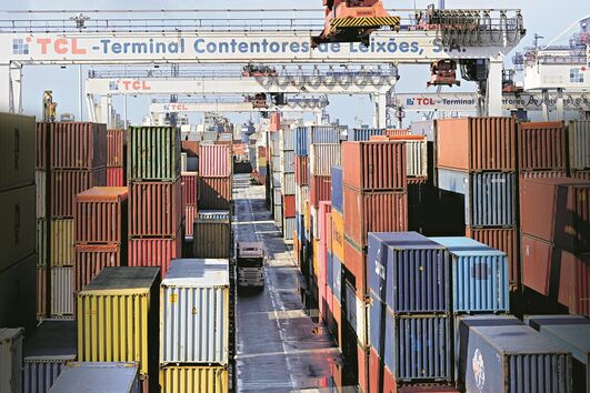 O porto de Leixões foi um dos afetados.