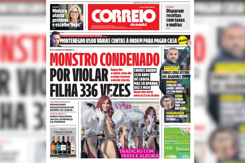 Capa do CM: Montenegro usa várias contas à ordem para pagar casa