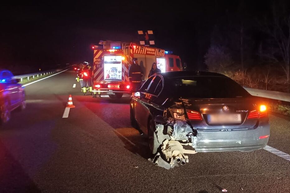 Um ferido em colisão entre carro e autocarro na A1 em Anadia