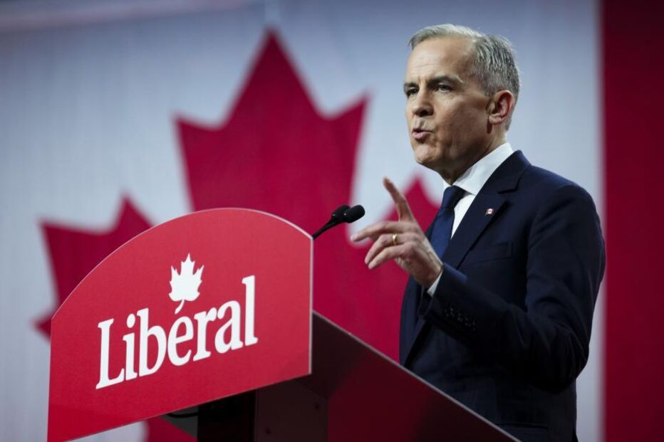 Mark Carney foi eleito como sucessor de Justin Trudeau na liderança do Partido Liberal e do Governo