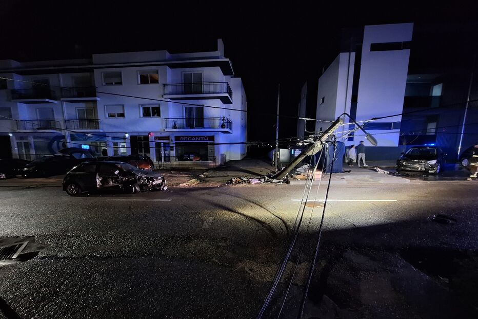 Jovem ferido em despiste de carro em Aveiro