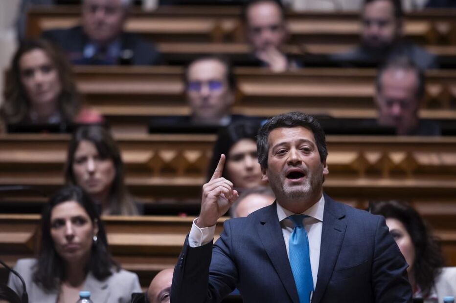 André Ventura, do Chega, no debate da moção de confiança ao Governo