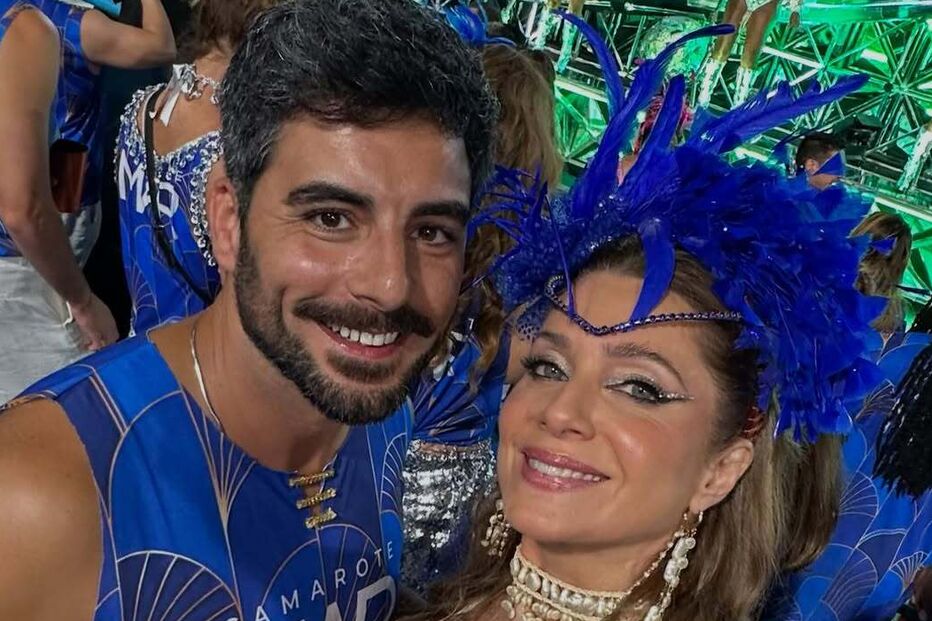 Letícia Spiller e o namorado, Franclim Mendes da Silva