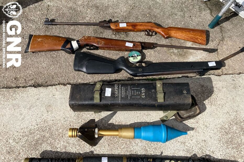 Granada antitanque apreendida pela GNR em investigação por roubo