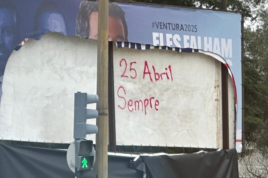 Vandalizados vários cartazes do Chega em Lisboa