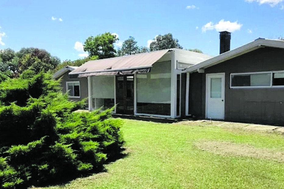 A casa onde vivia a antiga estrela do futebol