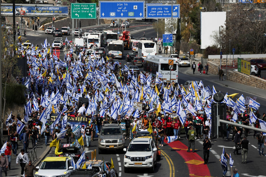 Manifestações contra o governo israelita e Benjamin Netanyahu para exigir a libertação dos reféns