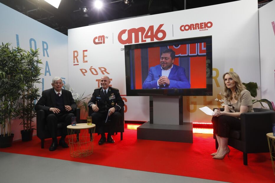 Rui Pereira, antigo ministro da Administração Interna, Luís Carrilho, superintendente da Polícia de Segurança Pública e a jornalista Magali Pinto