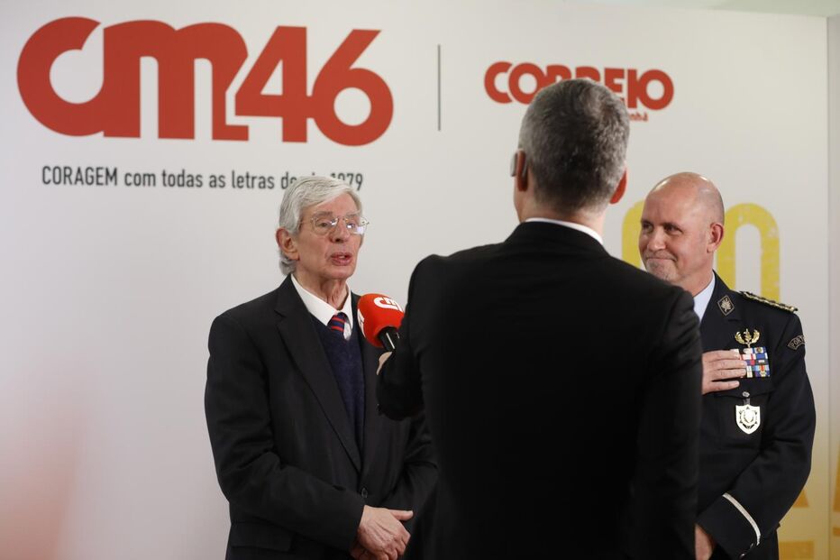 Antigo ministro da Administração Interna Rui Pereira e Luís Carrilho, diretor nacional da PSP e superintendente