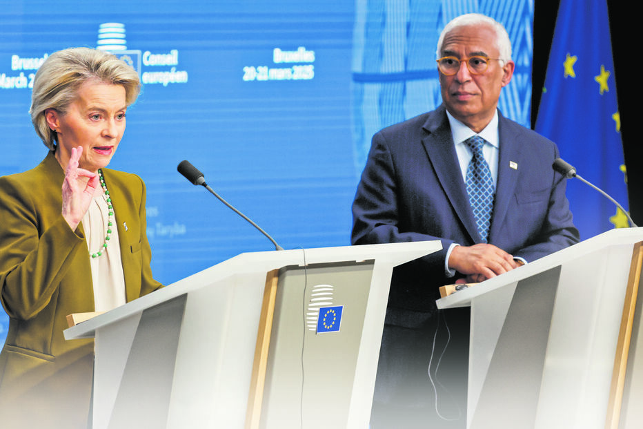 Ursula von der Leyen e António Costa anunciaram conclusões do Conselho Europeu