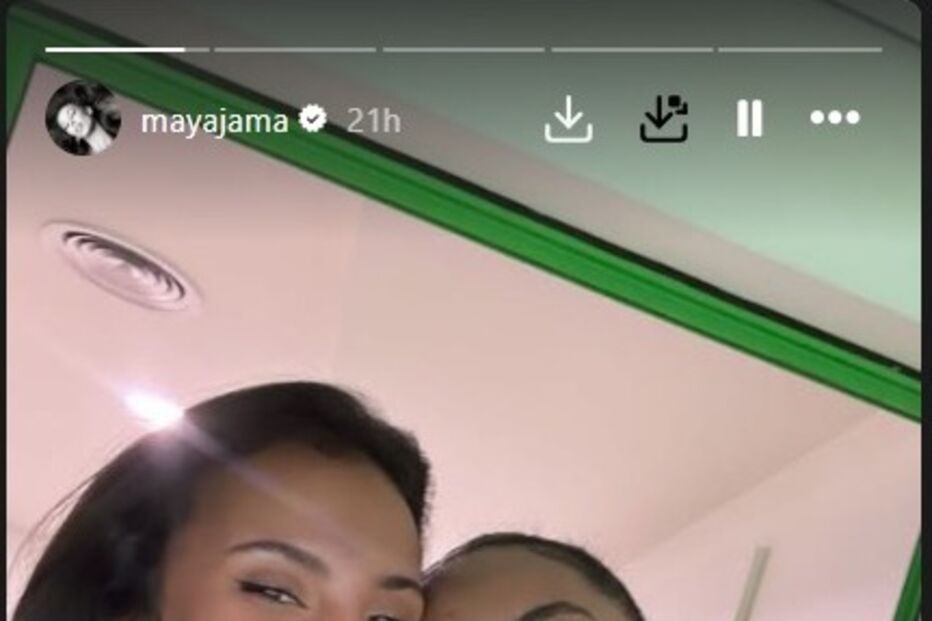 Maya Jama e uma amiga no Estádio José Alvalade 
