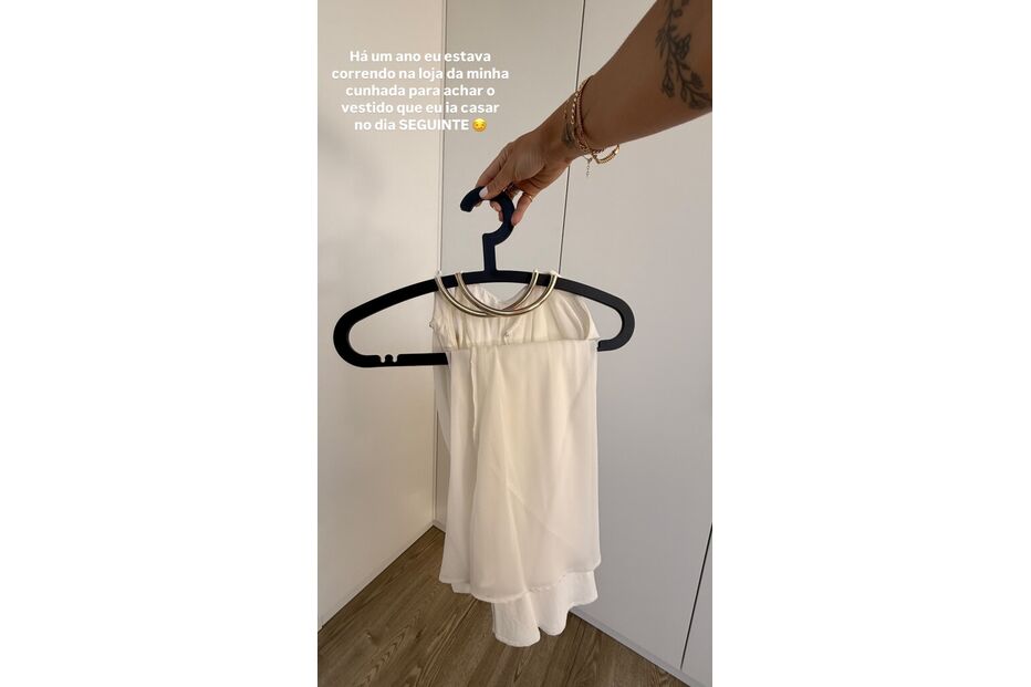 Bruna Gomes revela detalhe curioso sobre vestido de noiva