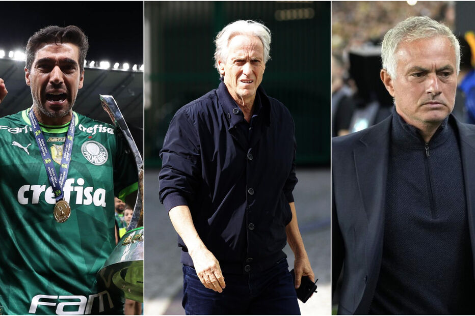 Abel Ferreira, Jorge Jesus e José Mourinho