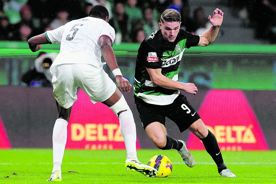 Na primeira volta, frente ao E. Amadora, Gyokeres marcou quatro golos