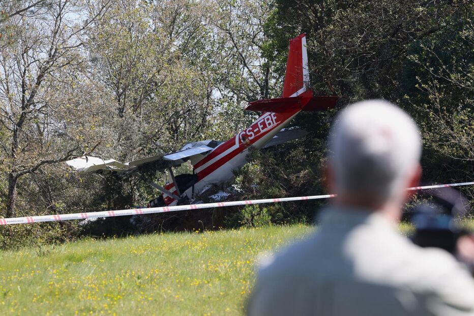 Avioneta que caiu em Coimbra