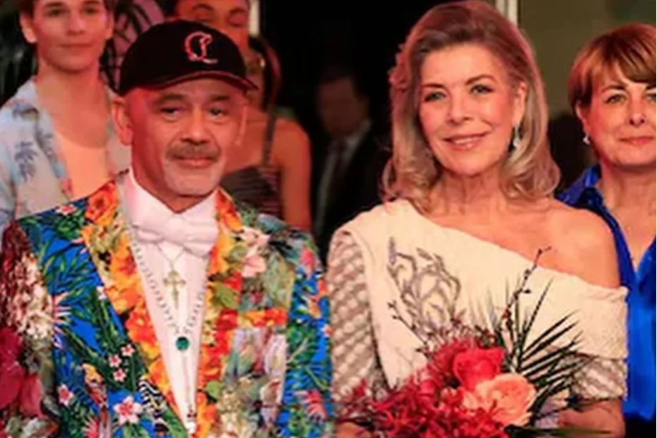 Christian Louboutin com Caroina do Mónaco
