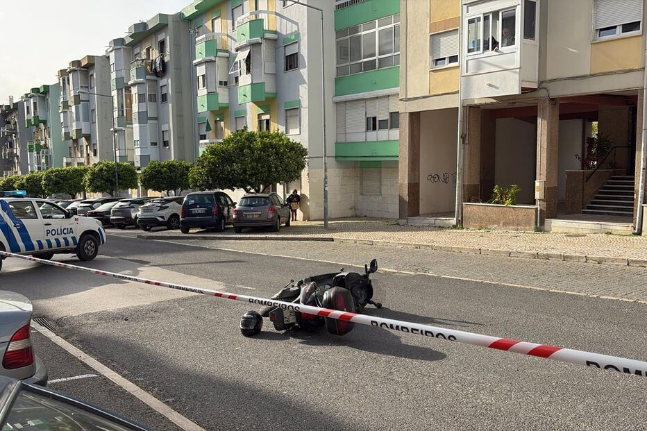 Motociclista ferido após despiste na Bobadela