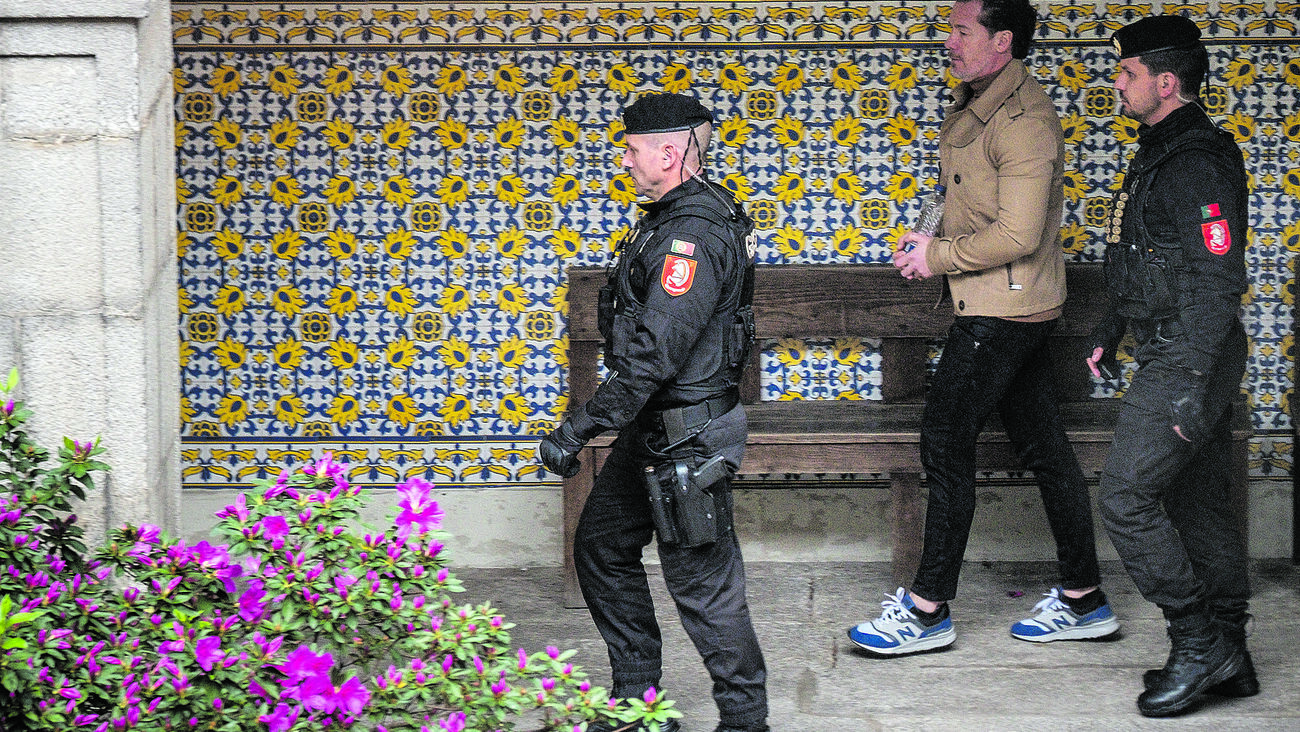 Fernando Madureira à chegada ao julgamento  