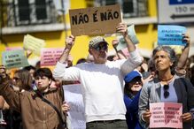 Manifestação contra a violação, em Lisboa