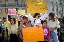 Manifestação contra a violação, em Lisboa