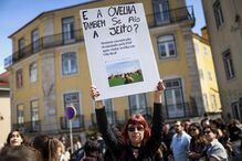 Manifestação contra a violação, em Lisboa