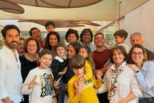 Cláudia Vieira juntou 'ex' Pedro Teixeira e o atual namorado, João Alves