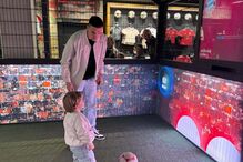 João Palhinha com o filho mais velho, João Maria