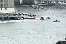 Helicóptero despenha-se no Rio Hudson em Nova Iorque