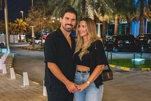 Rúben Neves e Débora Lourenço