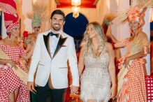 Rúben Neves e Débora Lourenço