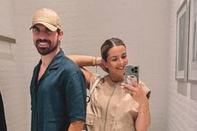 Rúben Neves e Débora Lourenço