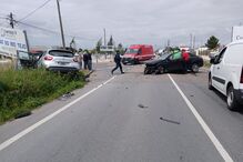 Choque entre três carros causa três feridos em Muge, no distrito de Santarém