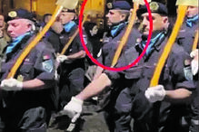 Bombeiro partilhou desfile em Braga nas redes sociais 