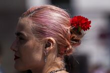 Desfile dos 51 anos do 25 de Abril na Avenida da Liberdade, em Lisboa