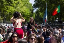 Desfile dos 51 anos do 25 de Abril na Avenida da Liberdade, em Lisboa
