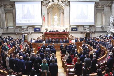 Sessão solene comemorativa dos 51 anos da Revolução de 25 de Abril de 1974, na Assembleia da República, no ano passado