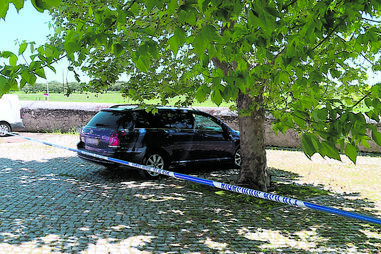 Viatura conduzida pelo homem agora procurado pela Polícia Judiciária de Évora