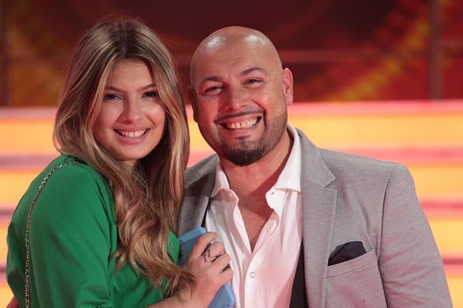 Melão e a filha Yasmin