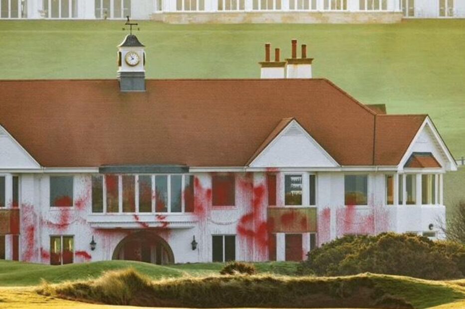 Campo de Golfe de Donald Trump na Escócia vandalizado 