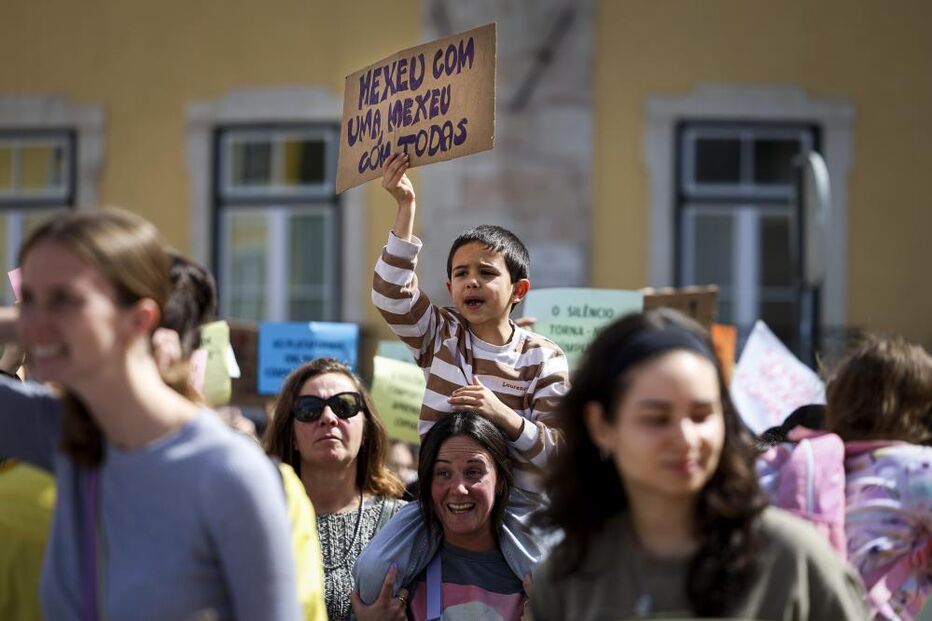 Manifestação contra a violação, em Lisboa